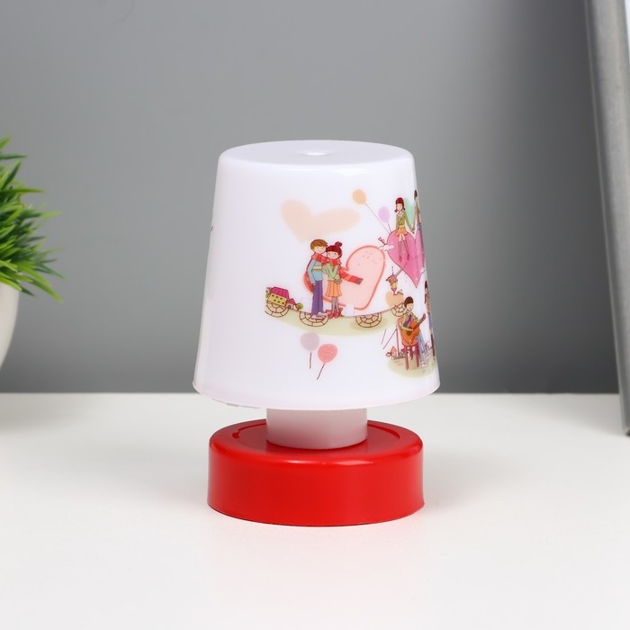 Ночник Ночник "Влюбленные" LED от батареек 3хААА 7,5х7,5х11 см RISALUX