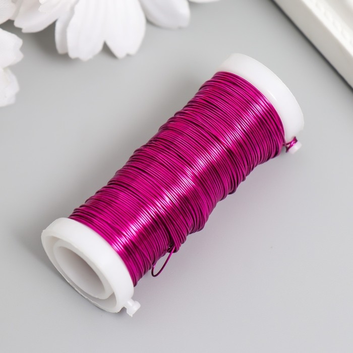 Проволока для творчества Проволока для творчества "Фуксия" 30 метров, толщина 0,3 мм 5,5х2,2х2,2 см