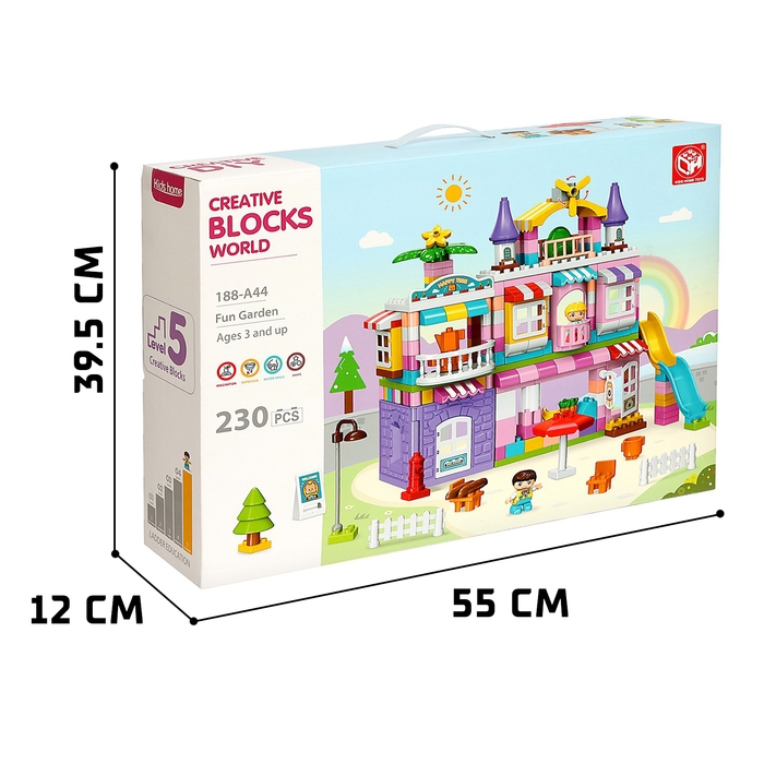 Конструктор «Чудесный дом», 2 варианта сборки, 230 деталей Конструктор «Чудесный дом», 2 варианта сборки, 230 деталей