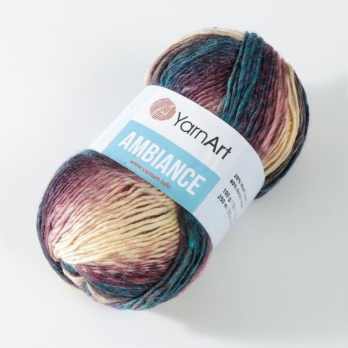Пряжа  Пряжа "Ambiance" 80% акрил, 20% шерсть 250м/100г (163)