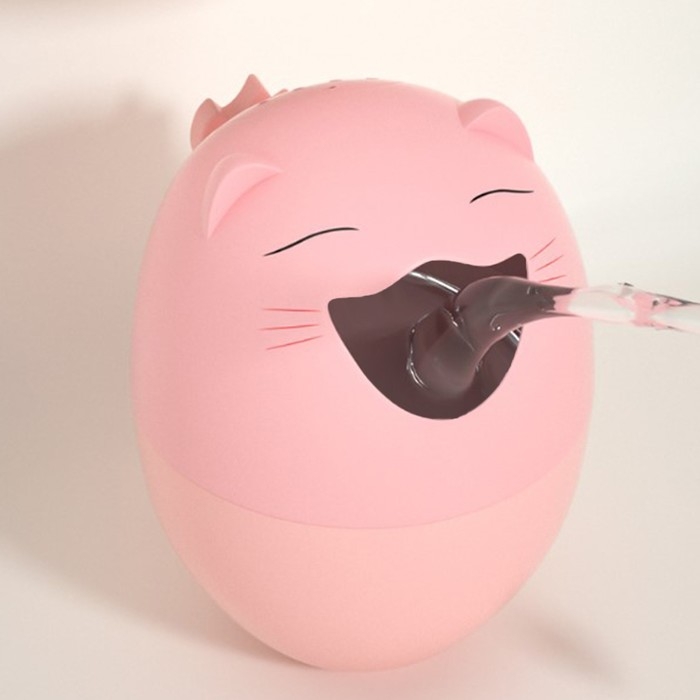 Ковш пластиковый для купания и мытья головы, детский банный ковшик «Котик», 500 мл., с леечкой, цвет розовый Ковш пластиковый для купания и мытья головы, детский банный ковшик «Котик», 500 мл., с леечкой, цвет розовый