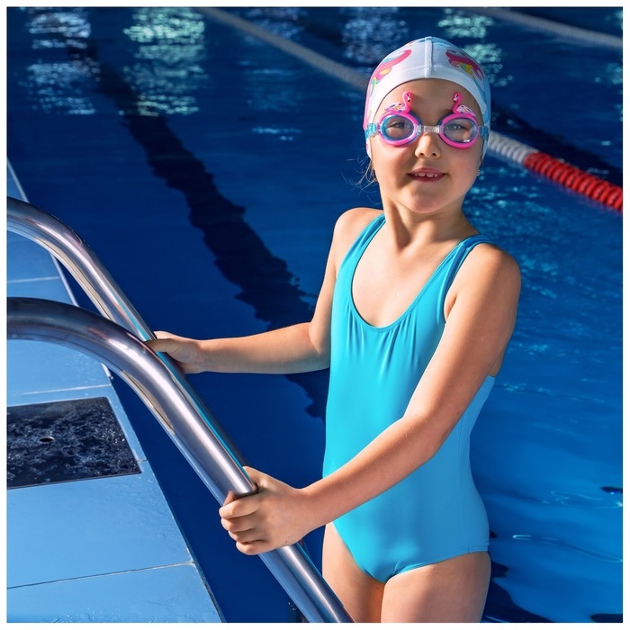 Очки для плавания детские ONLITOP «Фламинго», беруши, цвета МИКС Очки для плавания детские ONLITOP «Фламинго», беруши, цвета МИКС