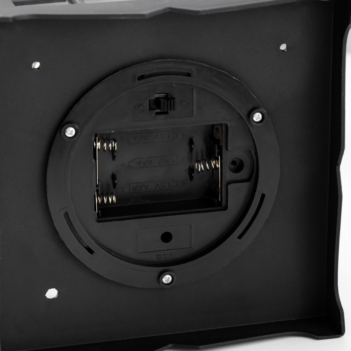 Ночник Ночник "Фонарь и светлячки" чёрная от батареек 3ААА 35х13,5х13,5см RISALUX