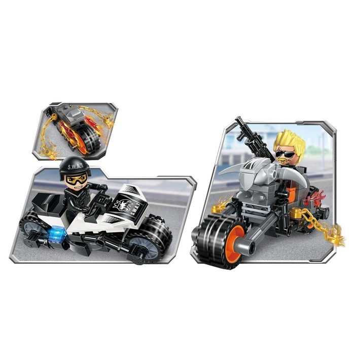 Конструктор Полиция «Стражи города», 4 вида МИКС Конструктор Полиция «Стражи города», 4 вида МИКС