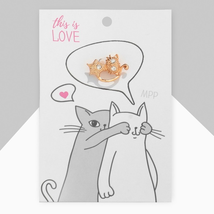 Брошь «Кошка», цвет МИКС Брошь «Кошка», цвет МИКС