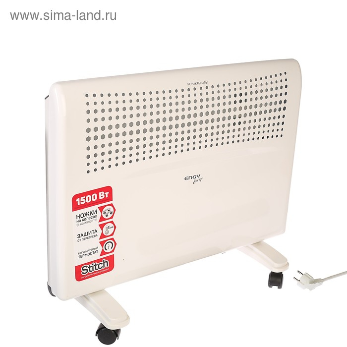 Обогреватель ENGY EN-1500E energo, конвекторный, 1500 Вт, 20 м², белый Обогреватель ENGY EN-1500E energo, конвекторный, 1500 Вт, 20 м², белый