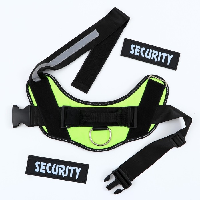 Шлейка К9 мягкая светоотражающая, размер M, ОГ 55-65 см, вес 11-20 кг, зелёная Шлейка К9 мягкая светоотражающая, размер M, ОГ 55-65 см, вес 11-20 кг, зелёная