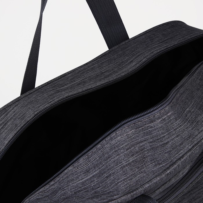 Сумка дорожная на молнии, наружный карман, длинный ремень, цвет серый Сумка дорожная на молнии, наружный карман, длинный ремень, цвет серый