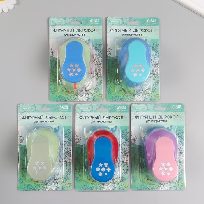 Дырокол фигурный рисунок 3,8х3,8 см Дырокол фигурный рисунок 3,8х3,8 см "Снегопад" 7х5,2х9,2 см, МИКС