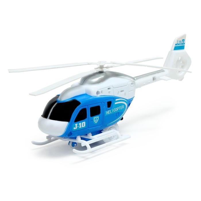 Грузовик инерционный «Автовоз», вертолёт в комплекте, МИКС