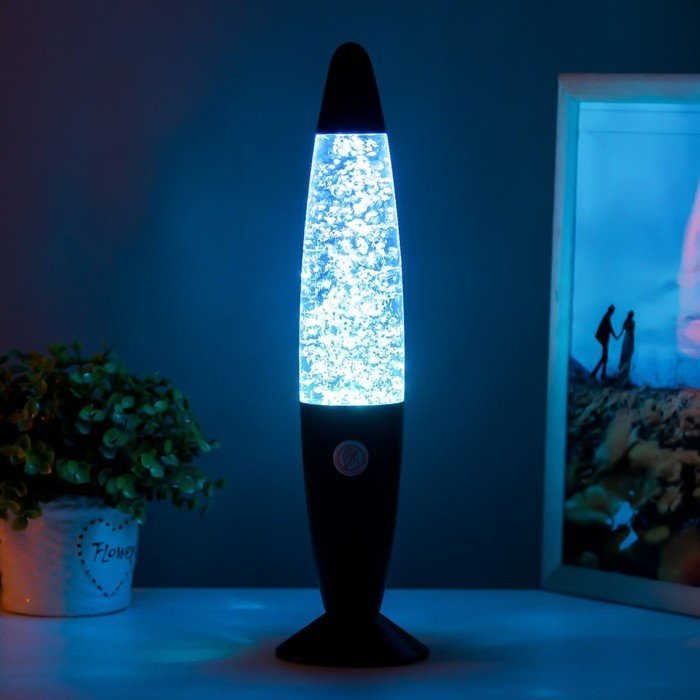 Светильник ночник Светильник ночник "Лава" Е14 25Вт от сети 220В черный 9х9х35 см.