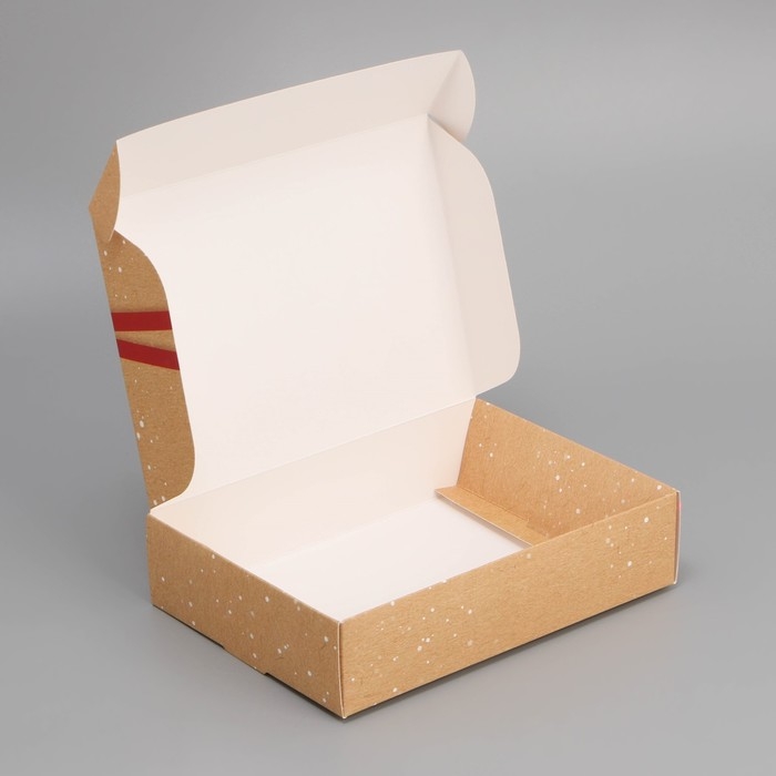 Коробка подарочная новогодняя складная «Посылка», 21 х 15 х 5 см, Новый год