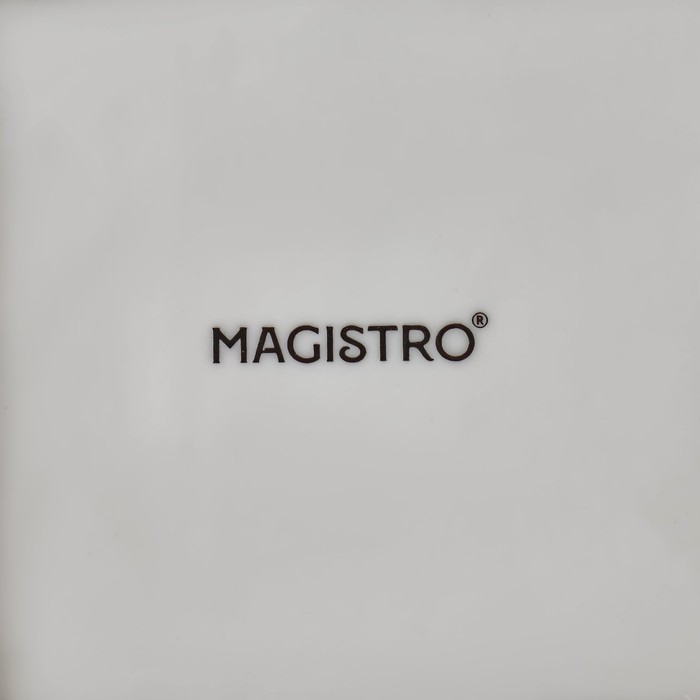 Салатник фарфоровый Magistro «Квадрат Бланш», 0,38 л, d=12,5 см, цвет белый