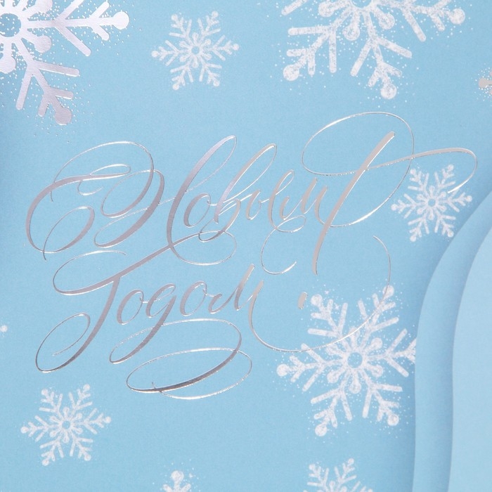 Пакет подарочный новогодний ламинированный «Лёд», 21 х 30 х 15 см, Новый год Пакет подарочный новогодний ламинированный «Лёд», 21 х 30 х 15 см, Новый год