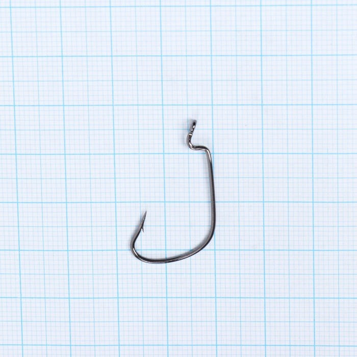 Крючки  Крючки "Волжанка", серия Offset Worm, № 1, 5 шт.