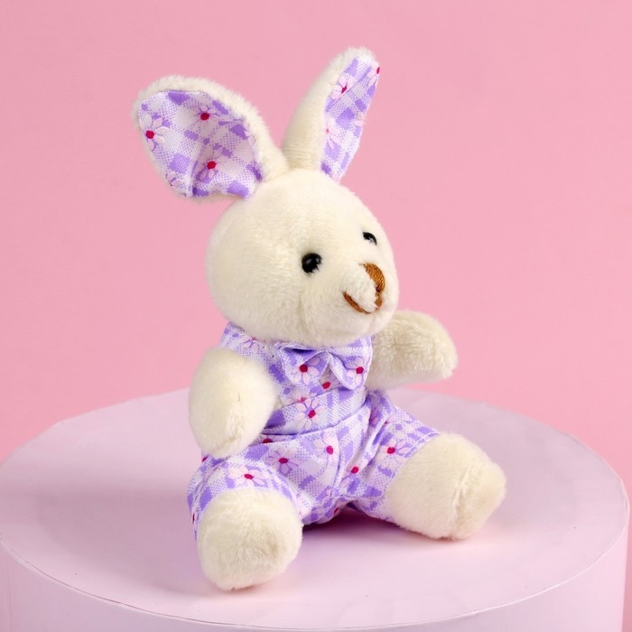 Мягкая игрушка «Прекрасная зайка», зайчик, цвета МИКС Мягкая игрушка «Прекрасная зайка», зайчик, цвета МИКС