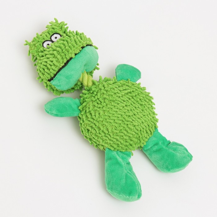 Игрушка текстильная Игрушка текстильная "Косматый дино" , 32 х 19 см, зелёная