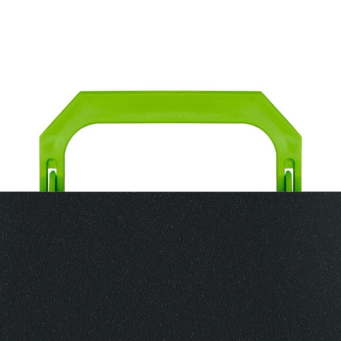 Папка портфель А4, 700 мкм, 1 отделение, Calligrata, чёрный с салатовым