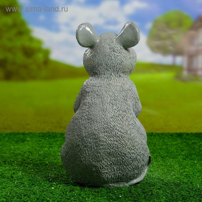 Садовая фигура  Садовая фигура "Мышь" серая, 29,5см