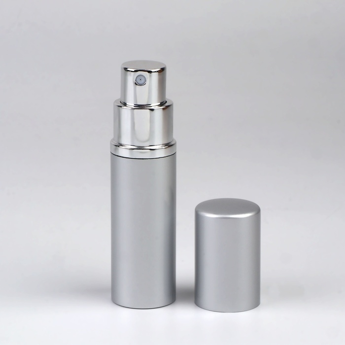 Флакон для парфюма, с распылителем, 10 мл, цвет серебристый Флакон для парфюма, с распылителем, 10 мл, цвет серебристый