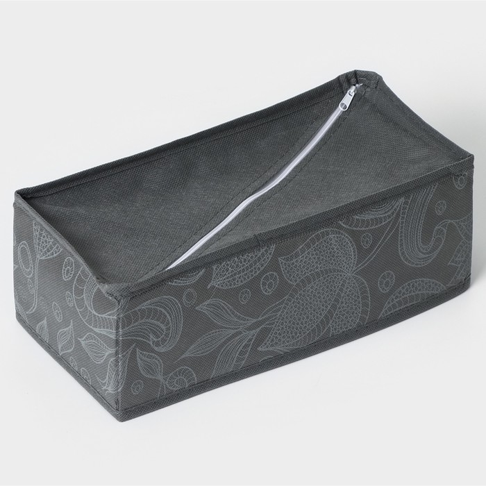 Органайзер для хранения белья Доляна «Нея», 8 ячеек, 28×14×10 см, цвет серый Органайзер для хранения белья Доляна «Нея», 8 ячеек, 28×14×10 см, цвет серый