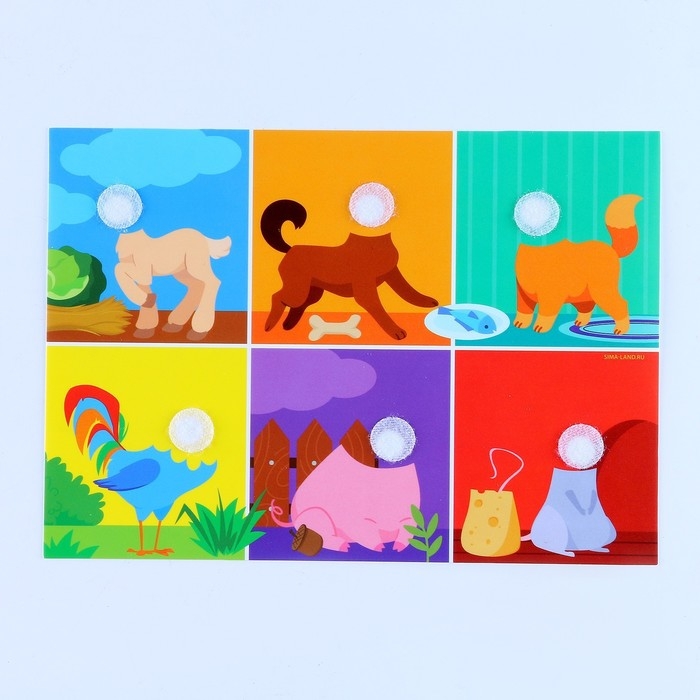 Развивающая игра на липучках. Весёлые мордашки «Ферма» Развивающая игра на липучках. Весёлые мордашки «Ферма»