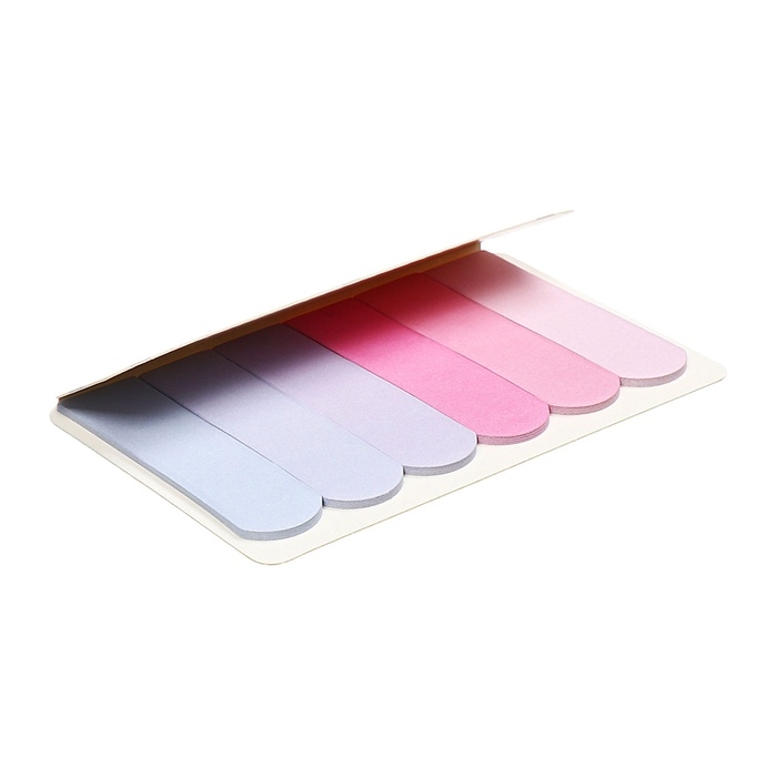 Блок-закладки с клеевым краем бумажные 20л х 6 цветов. 18 х 65мм, пастель розовый градиент   1053266 Блок-закладки с клеевым краем бумажные 20л х 6 цветов. 18 х 65мм, пастель розовый градиент   1053266