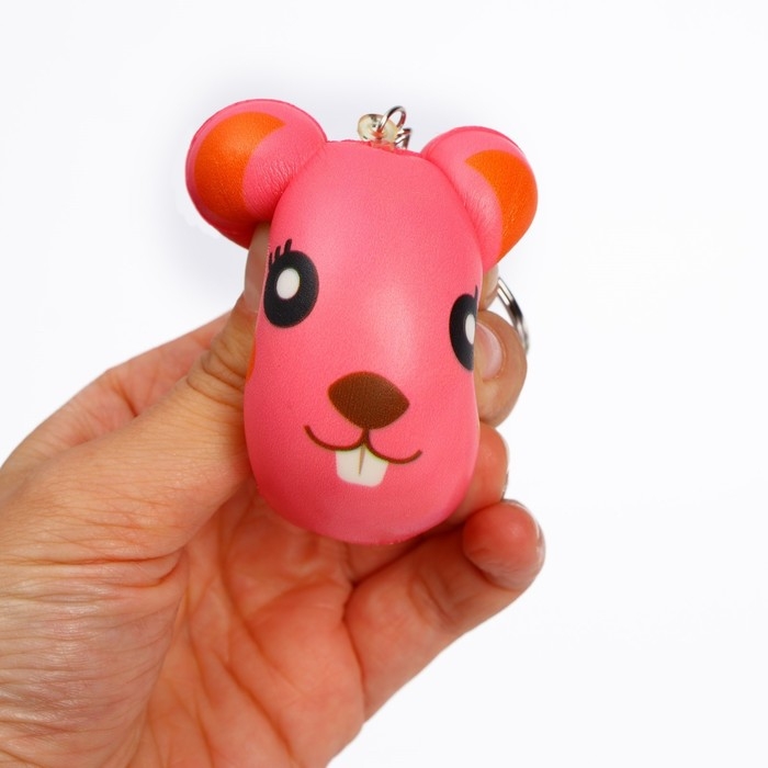 Мялка-сквиши «Животные» на брелоке, виды МИКС Мялка-сквиши «Животные» на брелоке, виды МИКС