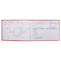 Медицинская карта ребёнка "История развития" А5, 205 х 150 мм, форма 112, красная, твёрдая обложка, 96 листов