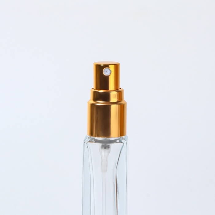 Бутылочка для хранения, с распылителем, 10 мл, цвет золотистый Бутылочка для хранения, с распылителем, 10 мл, цвет золотистый