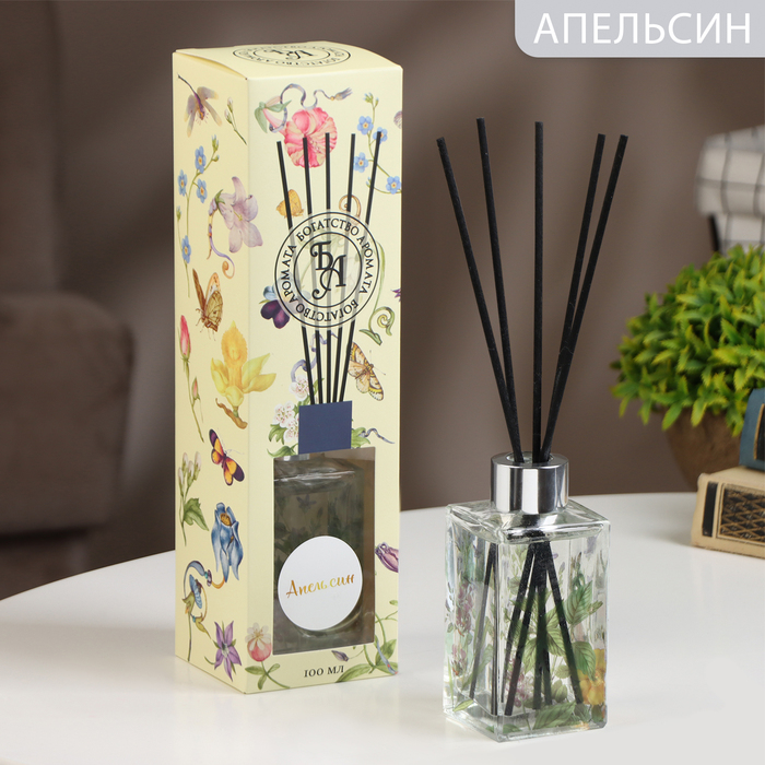 Диффузор ароматический Диффузор ароматический "Артдекор", 100 мл, апельсин, "Богатство Аромата"