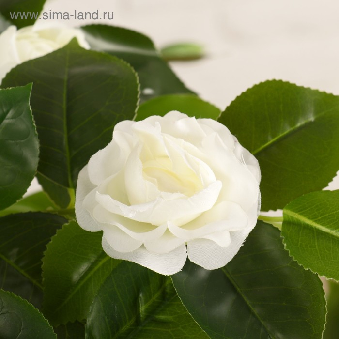 Куст искусственный  Куст искусственный "Роза кустовая" с горшком, 120 см, микс