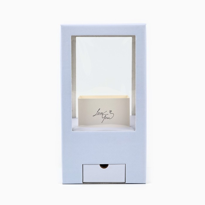 Коробка подарочная для цветов с вазой из МГК складная, упаковка, «Love», 16 х 23 х 16 см Коробка подарочная для цветов с вазой из МГК складная, упаковка, «Love», 16 х 23 х 16 см