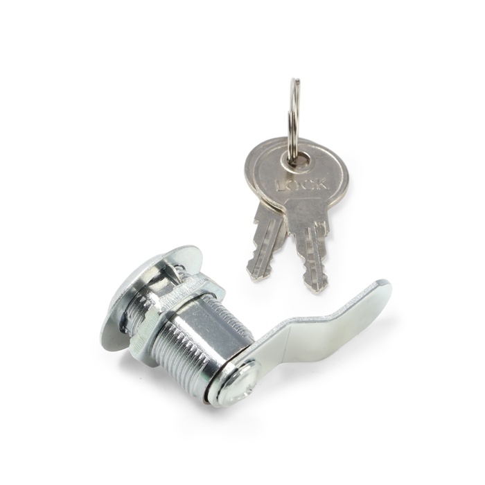 Замок почтовый ТУНДРА LC4, 17х25х50 мм, 2 английских ключа, хром Замок почтовый ТУНДРА LC4, 17х25х50 мм, 2 английских ключа, хром