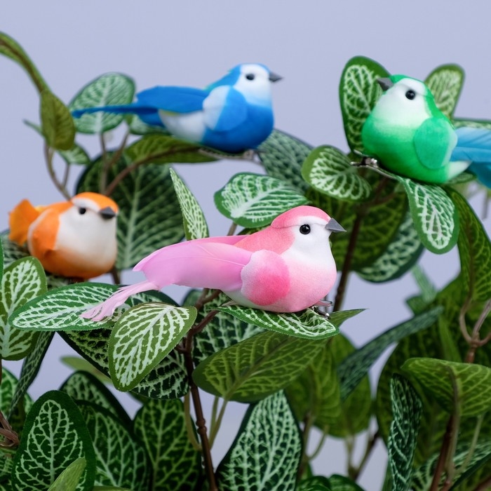 Декор на прищепке Декор на прищепке "Птица", микс, 10 х 4 х 3 см