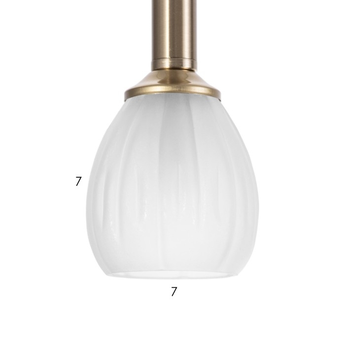 Светильник Светильник "Жаклин" 1х3Вт G4 Бронза 20х20х180см