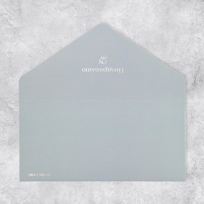 Конверт подарочный «Поздравляю», софт тач, тиснение, 19 × 9,2 см Конверт подарочный «Поздравляю», софт тач, тиснение, 19 × 9,2 см