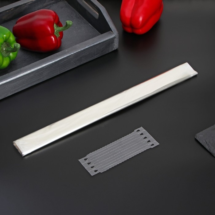 Рукав для запекания Доляна, 38 см×5 м, с клипсами Рукав для запекания Доляна, 38 см×5 м, с клипсами