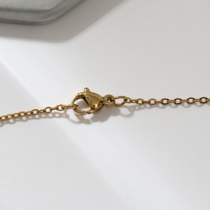 Кулон «Мечта» звезда Давида, бусины розовые, 45 см