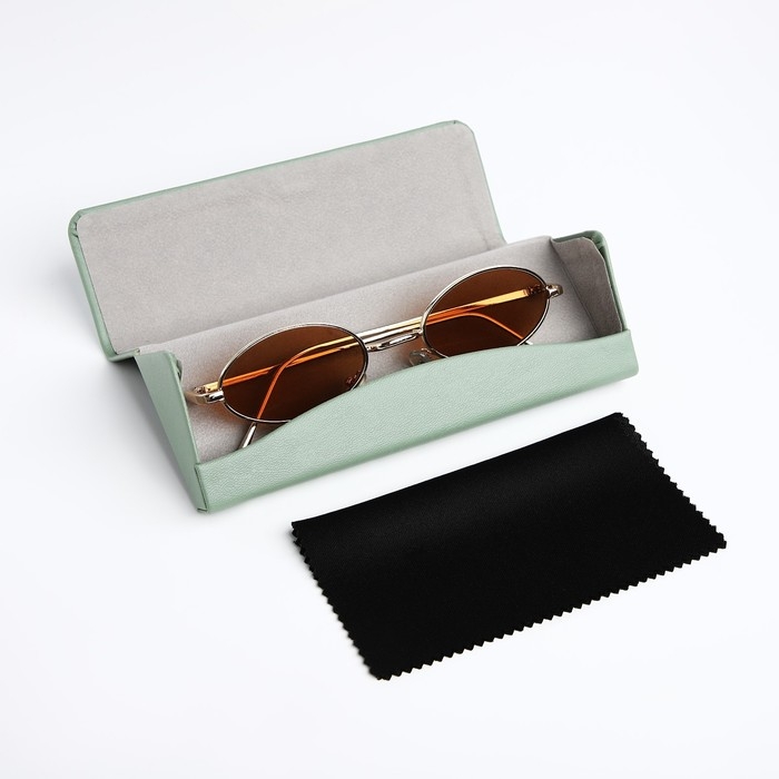 Футляр для очков на магните, длина 16,2 см, цвет зелёный Футляр для очков на магните, длина 16,2 см, цвет зелёный