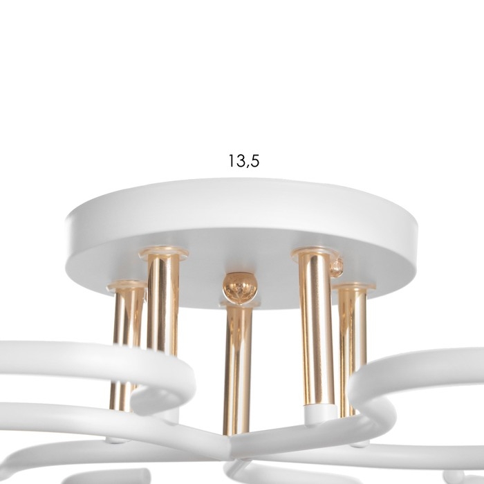 Люстра Люстра "Линда" 5х60Вт Е27 Белый, золото 55х55х23см