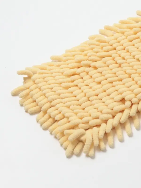 Насадка для плоской швабры &laquo;Доляна. Пастель&raquo;, 40&times;10 см, микрофибра букли, 80 г, жёлтая