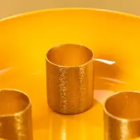 Подсвечник на 3 свечи на магнитах «Песок», 13×13×4 см