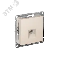 Розетка ATLASDESIGN компьютерная RJ45 механизм бежевый
