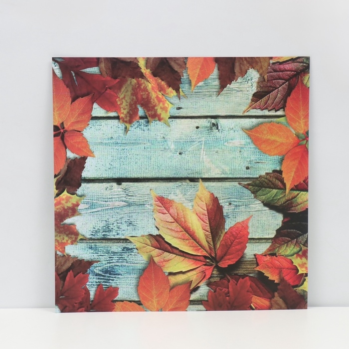 Фотофон двусторонний картон плотность 350 гр Фотофон двусторонний картон плотность 350 гр "Осенние листья" 50х50 см