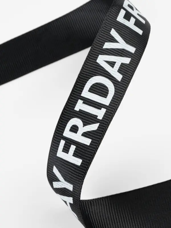 Лента репсовая &laquo;Friday&raquo;, 25 мм, 23&plusmn;1 м, белая, чёрная