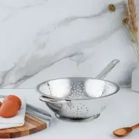 VETTA Дуршлаг с ручкой на ножке, нерж.сталь, 24см