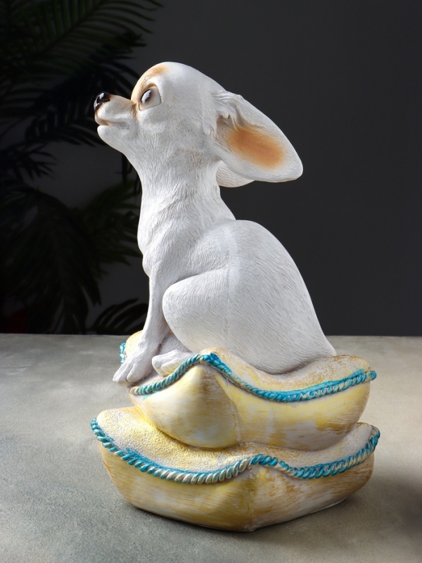 Копилка  "Чихуа на подушке" 33х20х20 см, белый