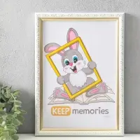 Фоторамка для фото 21&times;30 см Keep memories &laquo;Винтаж&raquo;, белый с золотом, (пластик)