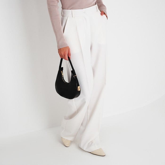 Сумка-багет на молнии, цвет чёрный Сумка-багет на молнии, цвет чёрный